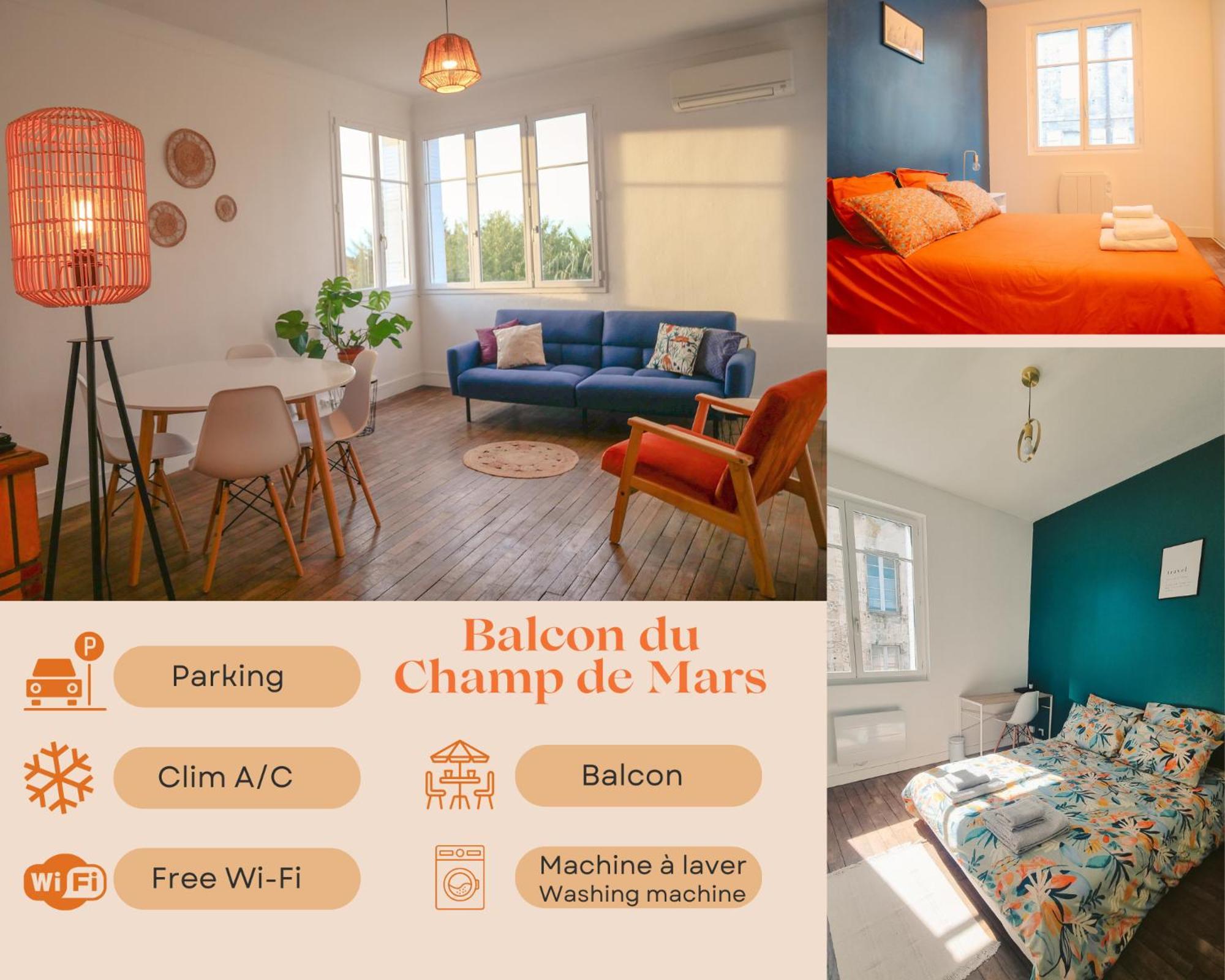 Balcon Du Champ De Mars - #Parking #Air Conditioner #Clim Angouleme Exterior photo